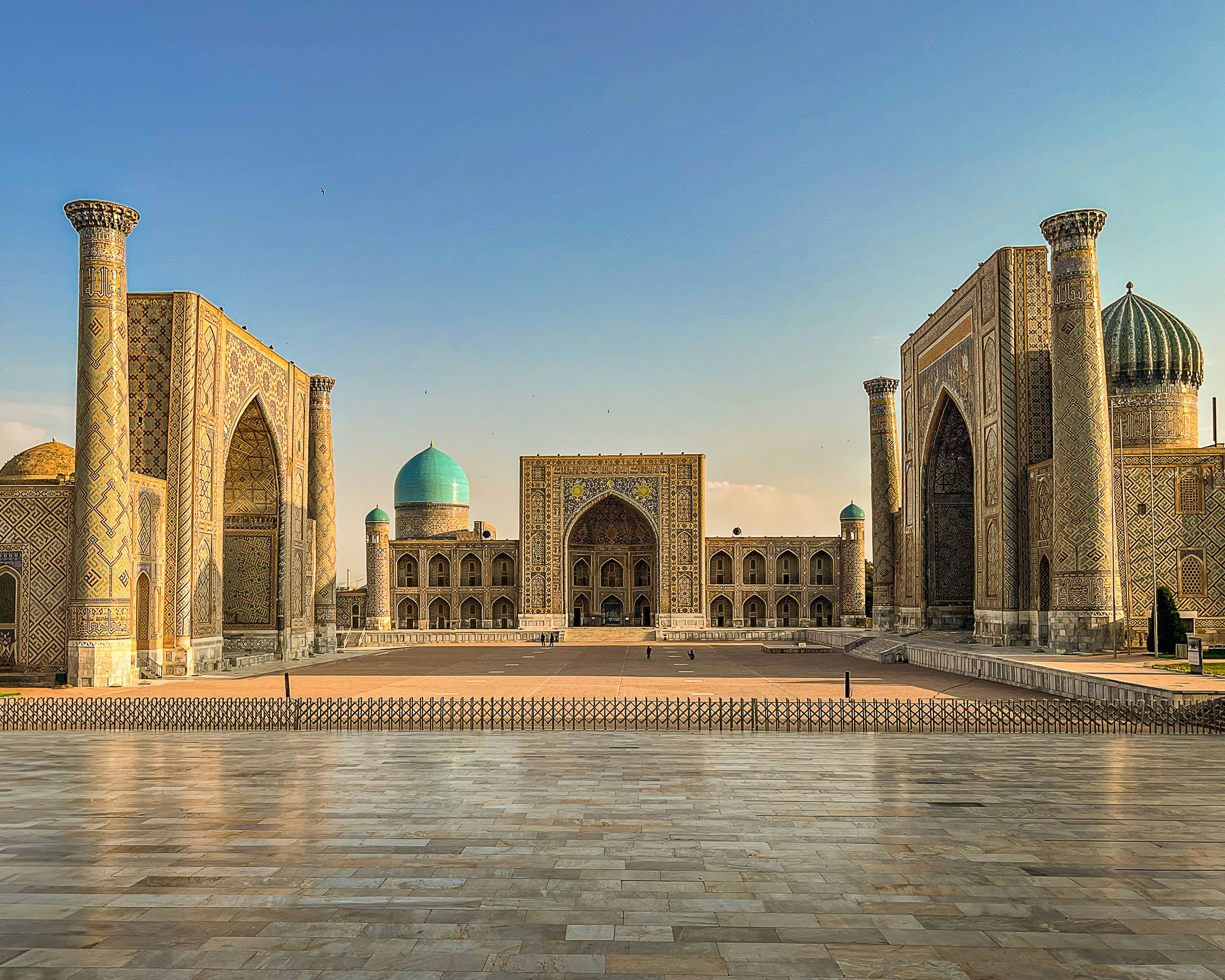 Historic city environment in Uzbekistan